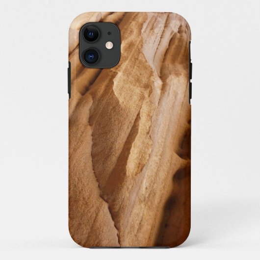 ジオンキャニオンウォールIIレッドロック抽象芸術写真 Case-Mate iPhoneケース (裏面)