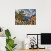 ジオンキャニオンビューバイエンジェルズランディング ポスター (ホームオフィス)