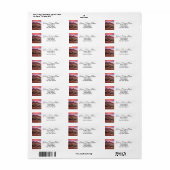 ジオンサンセット差出人住所 ラベル (フルシート)