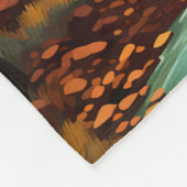 ジオンナショナルパークイラストレーションレトロ フリースブランケット (角)