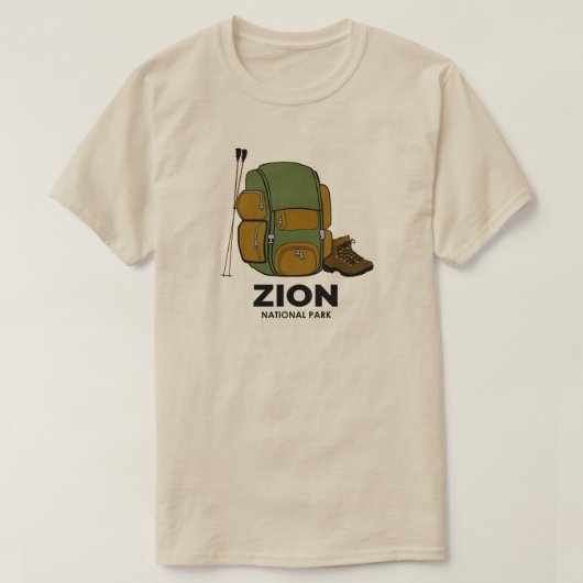 ジオンナショナルパークバックパック Tシャツ (デザイン正面)