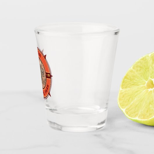 ジオンナショナルパークビグーンシープレトロコンパス ショットグラス (右)