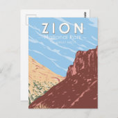 ジオンナショナルパークユタザアー素晴らしチヴィンテージ ポストカード (正面/裏面)