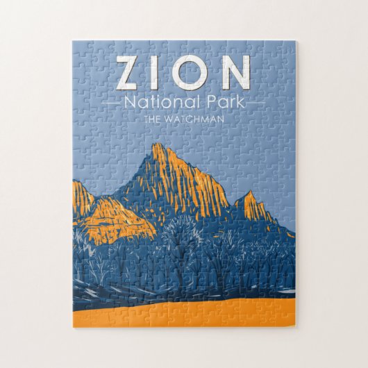 ジオンナショナルパークユタザウォッチマンヴィンテージ ジグソーパズル (縦)