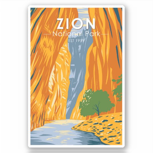 ジオンナショナルパークユタザナローズヴィンテージ シール (正面)