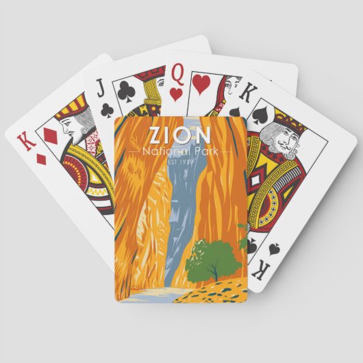 ジオンナショナルパークユタザナローズヴィンテージ トランプ (裏面)