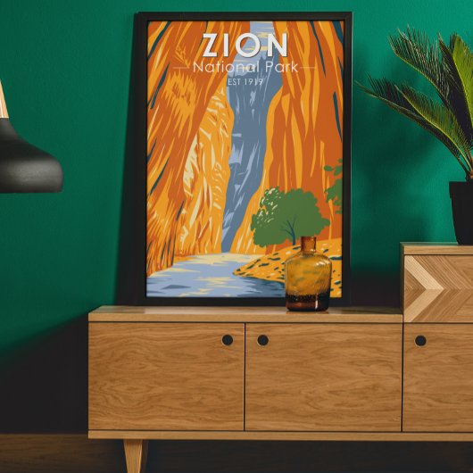 ジオンナショナルパークユタザナローズヴィンテージ ポスター