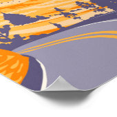 ジオンナショナルパークユタジオンキャニオンロードヴィンテージ ポスター (角)