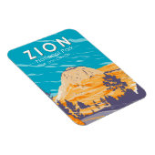 ジオンナショナルパークユタジオンキャニオンロードヴィンテージ マグネット (右側)