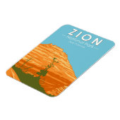 ジオンナショナルパークユタジオンキャニオン2ヴィンテージ マグネット (左側)