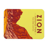 ジオンナショナルパークユタパインクリークキャニオンヴィンテージ マグネット (横)