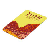 ジオンナショナルパークユタパインクリークキャニオンヴィンテージ マグネット (左側)