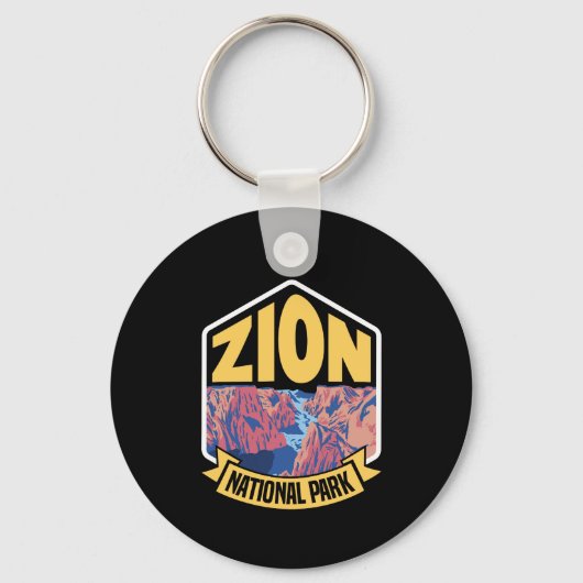 ジオンナショナルパークユタレトロ キーホルダー (正面)