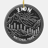 ジオンナショナルパークユタヴィンテージモノリン セラミックオーナメント (裏面)