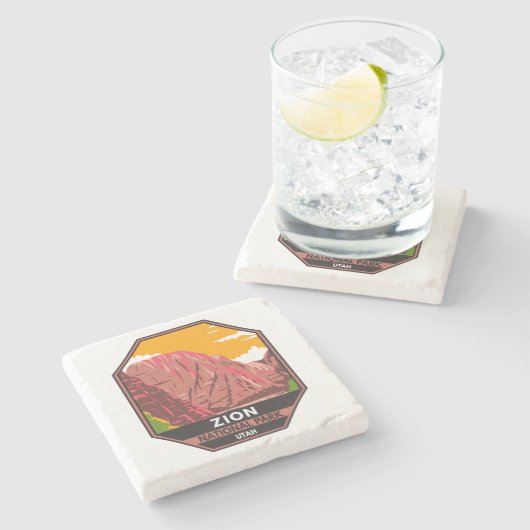 ジオンナショナルパークユタヴィンテージ ストーンコースター (横)