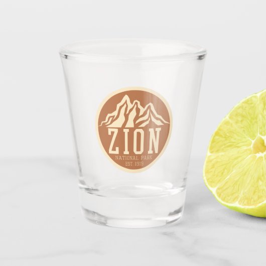 ジオンナショナルパークユタ米アウトドアレトロ ショットグラス (正面)