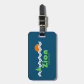 ジオンナショナルパークレトロ ラゲッジタグ (正面縦)