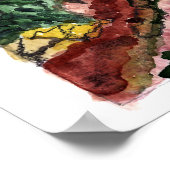 ジオンナショナルパークヴァージンリバーウォーターカラーアート ポスター (角)