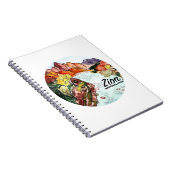 ジオンナショナルパークヴァージンリバーウォーター色 ノートブック (右側)