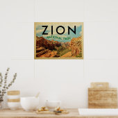 ジオンナショナルパークヴィンテージトラベル ポスター (キッチン)