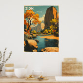 ジオンナショナルパークヴィンテージトラベル ポスター (キッチン)