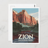 ジオンナショナルパークヴィンテージ ポストカード (正面/裏面)