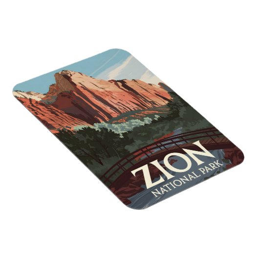 ジオンナショナルパークヴィンテージ マグネット (右側)