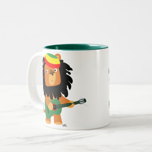 ジオンマグカップのかわいい漫画 ツートーンマグカップ (正面左)