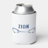 ジオンロック登山クイックドロー 缶クーラー (缶正面)