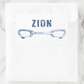 ジオンロック登山クイックドロー 長方形シール (バッグ)