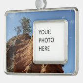 ジオン国立公園に着陸する天使まで シルバープレートフレームオーナメント (左)