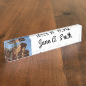 ジオン国立公園に着陸する天使まで デスクネームプレート (側面)