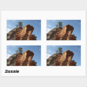 ジオン国立公園に着陸する天使まで 長方形シール (シート)