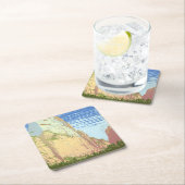 ジオン国立公園のヴィンテージ旅行ポスター スクエアペーパーコースター (インサイチュ)