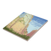 ジオン国立公園のヴィンテージ旅行ポスター タイル (側面)