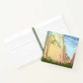 ジオン国立公園のヴィンテージ旅行ポスター ノートブック (内部)