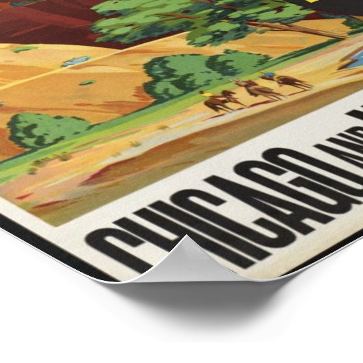 ジオン国立公園のヴィンテージ旅行ポスター ポスター (角)