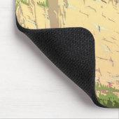 ジオン国立公園のヴィンテージ旅行ポスター マウスパッド (コーナー)