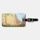 ジオン国立公園のヴィンテージ旅行ポスター ラゲッジタグ (正面横)