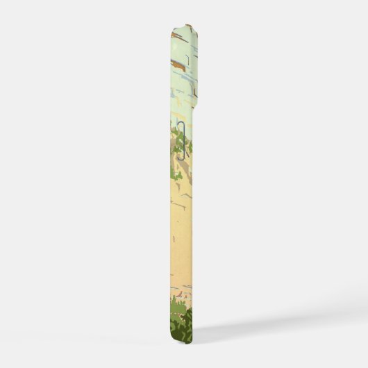 ジオン国立公園のヴィンテージ旅行ポスター iPhone 15ケース (右側面)