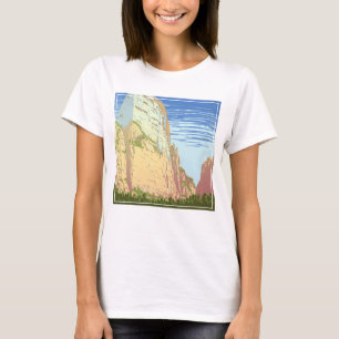 ジオン国立公園のヴィンテージ旅行ポスター Tシャツ