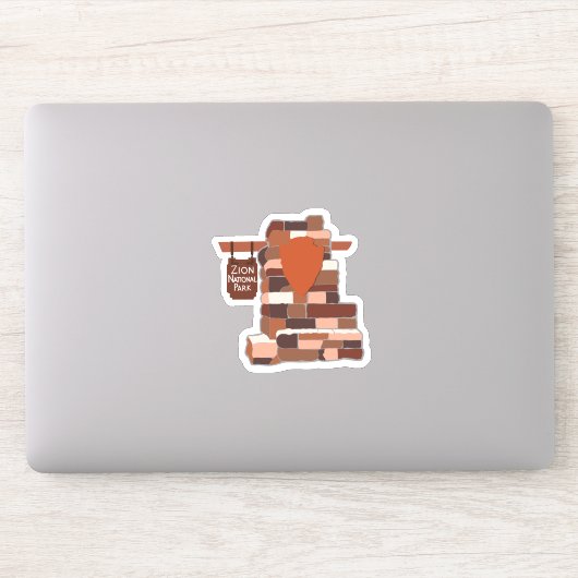 ジオン国立公園の旅行ステッカー シール (コンピューター)