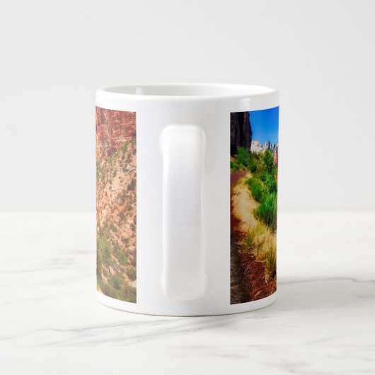 ジオン国立公園を通る道路 ジャンボコーヒーマグカップ (裏面)