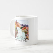 ジオン国立公園ウォーターカラーアート コーヒーマグカップ (正面左)