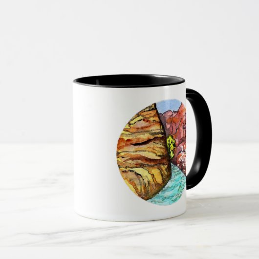 ジオン国立公園ウォーターカラーアート マグカップ (正面右)