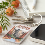 ジオン国立公園トラベルアート キーホルダー (正面右)