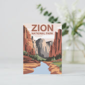 ジオン国立公園トラベルアート ポストカード (スタンド正面)