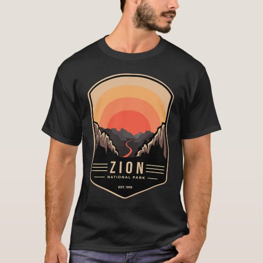 ジオン国立公園レトロヴィンテージ Tシャツ (正面)