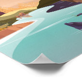 ジオン国立公園ヴィンテージ旅行ポスター ポスター (角)