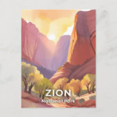 ジオン国立公園 | トラベルウォーターの色 ポストカード (正面)